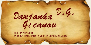 Damjanka Gićanov vizit kartica